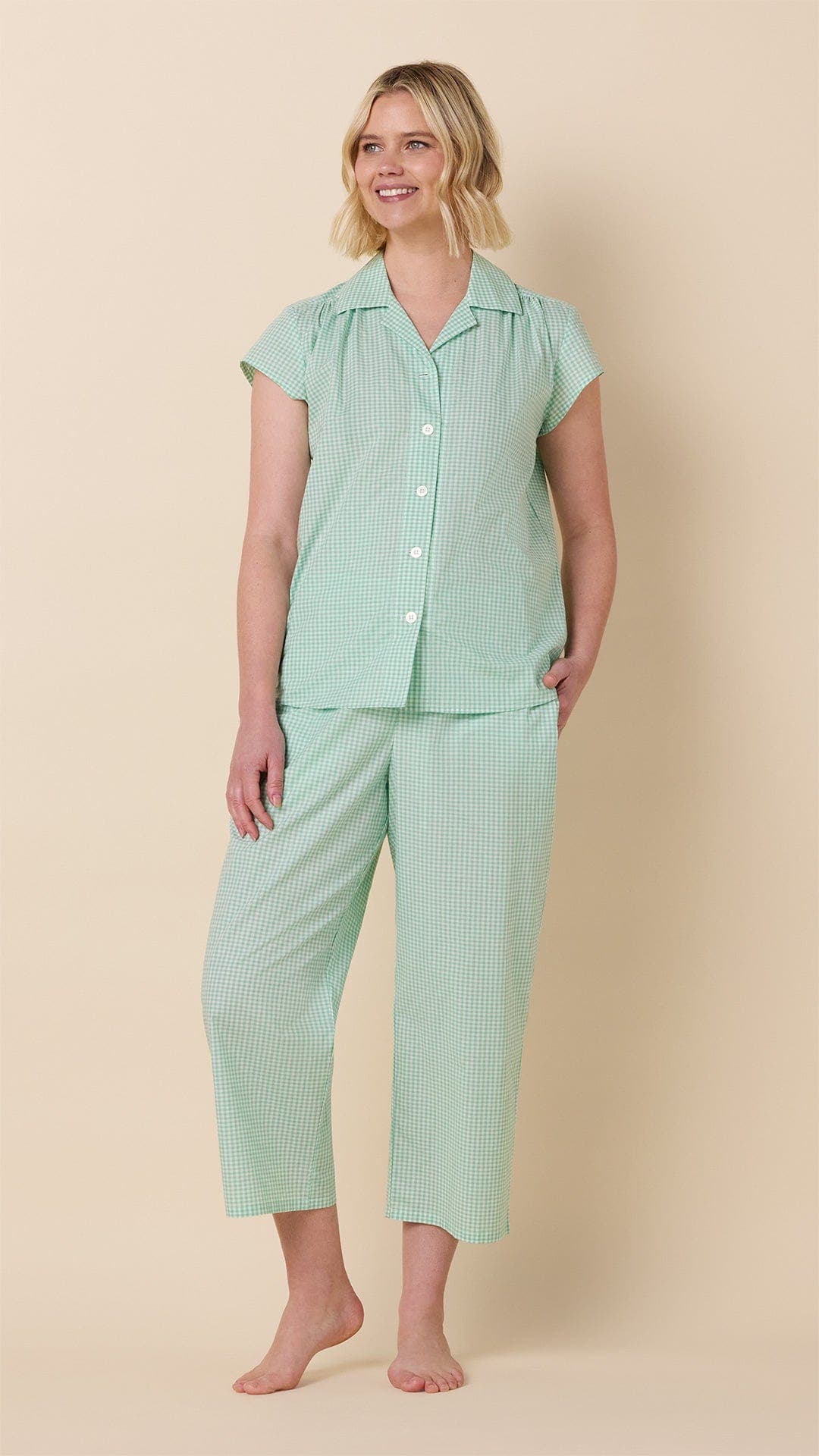 Classic Gingham Sea Green