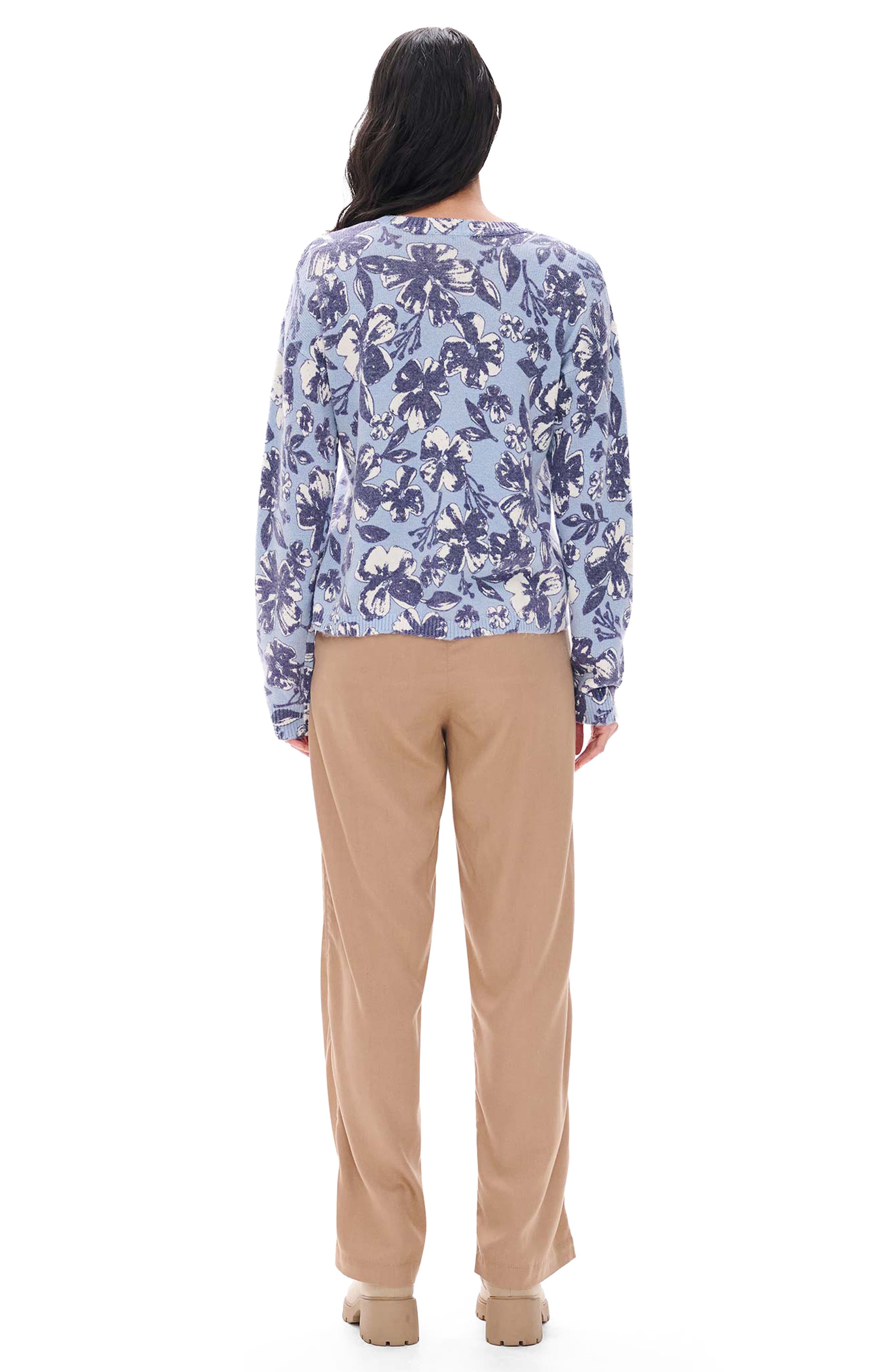 Hatley Noa Big Blooms Crewneck Sweater (Women) | Nordstrom