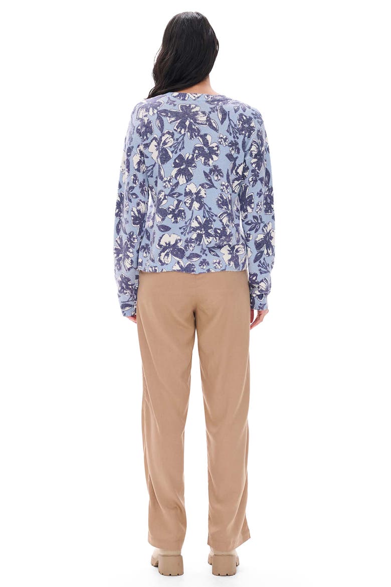 Noa Big Blooms Crewneck Sweater, Alternate, color, KENTUCKY BLUE