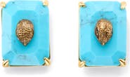Kurt Geiger London Turquoise Eagle Head Stud Earrings