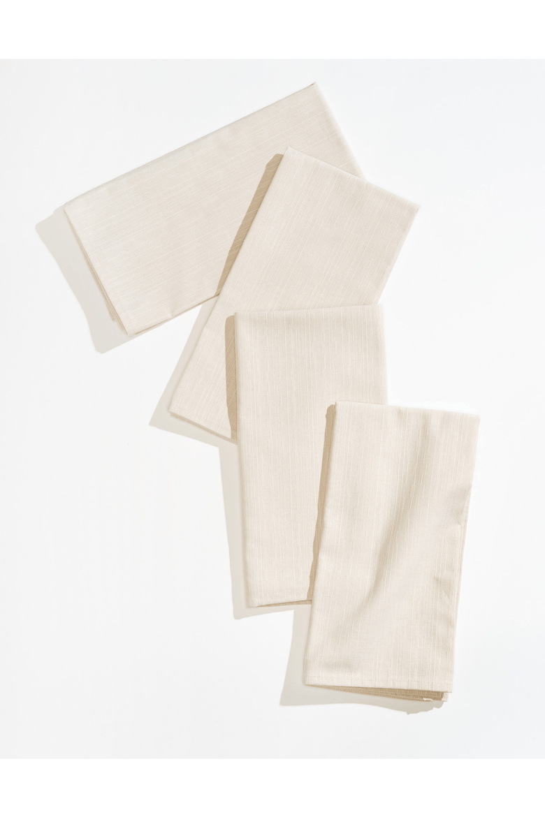 Sabi Formal Dinner Napkins Set of 4, Main, color, RICE