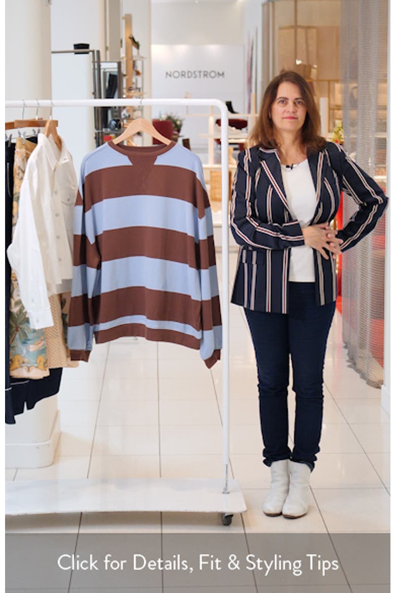 Oversize Stripe Sweatshirt video