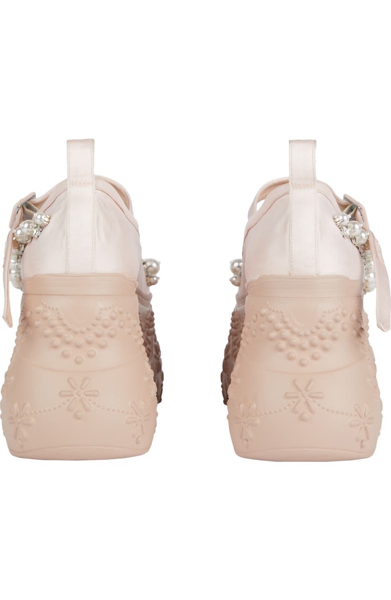 Simone Rocha Turbo Beaded Lace Platform Mary Jane Loafer, Alternate, color,