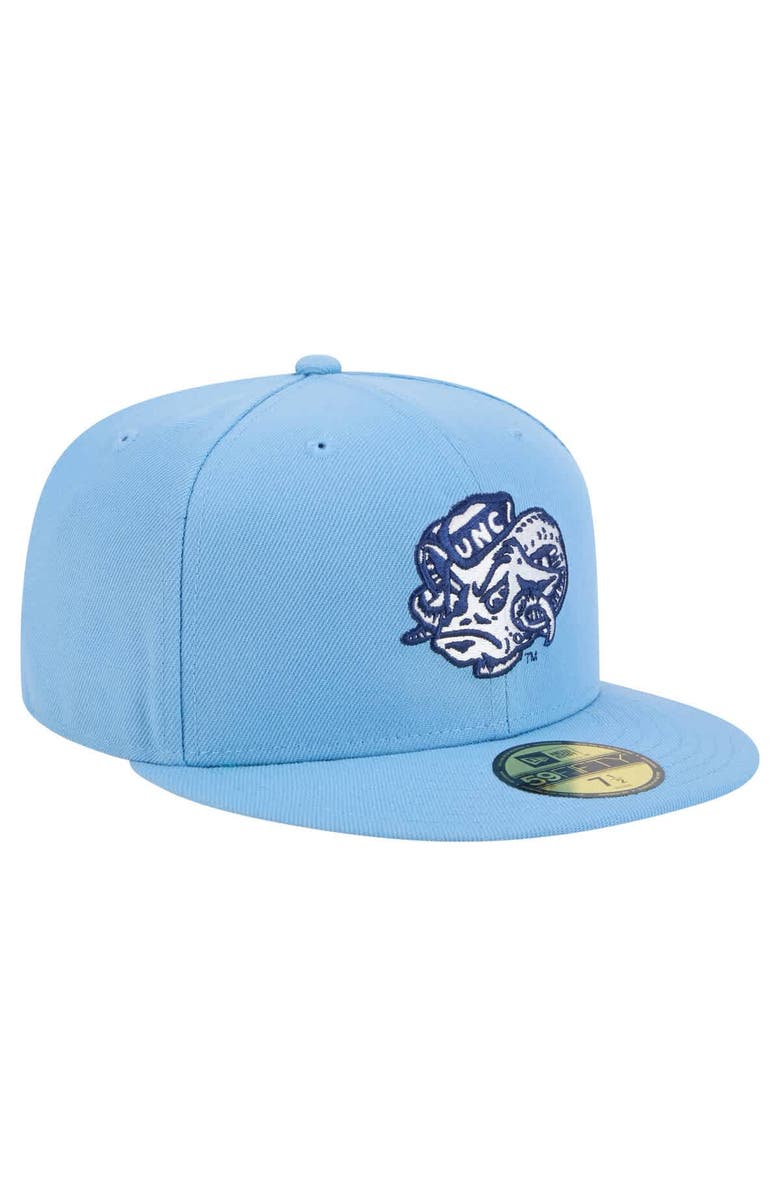 New Era Men's New Era Carolina Blue North Carolina Tar Heels Vault 59FIFTY Fitted Hat, Alternate, color, 