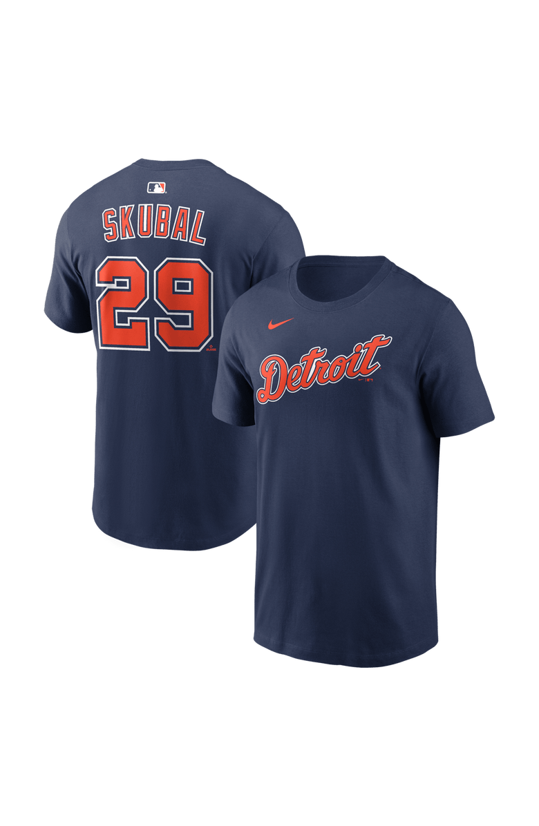 Nike Name & Number T-Shirt Nike Tarik Skubal Navy Detroit Tigers Name & Number T-Shirt, Alternate, color, Navy