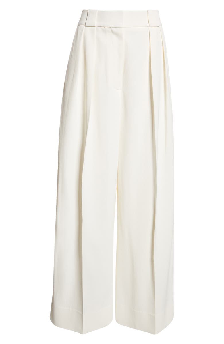 Khaite Rico Pleated Wide Leg Pants, Alternate, color, 
