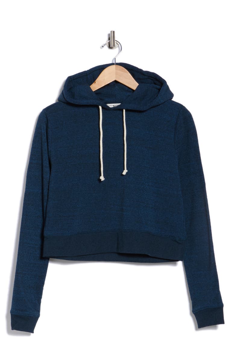 Threads 4 Thought Fleece Crop Hoodie, Alternate, color, Blue