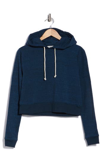 Threads 4 Thought Fleece Crop Hoodie In Blue