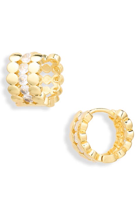 Nora Cubic Zirconia Hoop Earrings