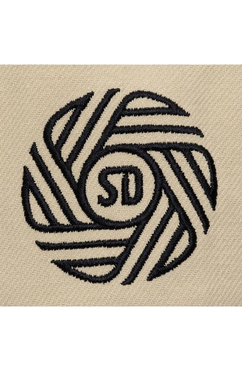 Mitchell & Ness Men's Mitchell & Ness  Cream/Navy San Diego FC Upside Down Pro Pinch Snapback Hat, Alternate, color, Cream