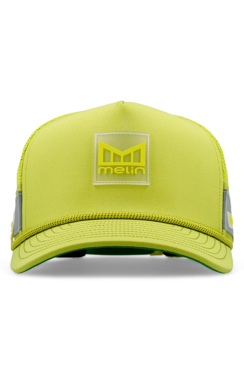 Melin Odysea Hydro Performance Snapback Hat, Alternate, color, Safety Green