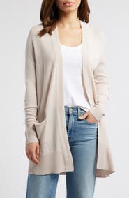 Caslon® Everyday Open Front Cardigan