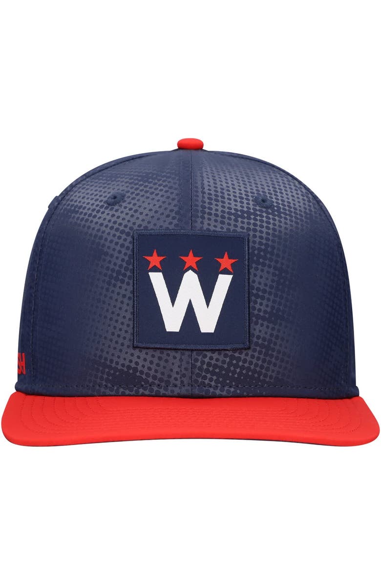 FANATICS Men's Fanatics  Navy Washington Capitals Authentic Pro Rink Snapback Hat, Alternate, color, Navy