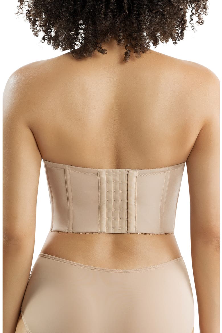 Elissa Full Busted Strapless Bustier, Alternate, color, EUROPEAN NUDE
