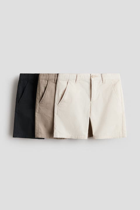3-pack Cotton Chino Shorts