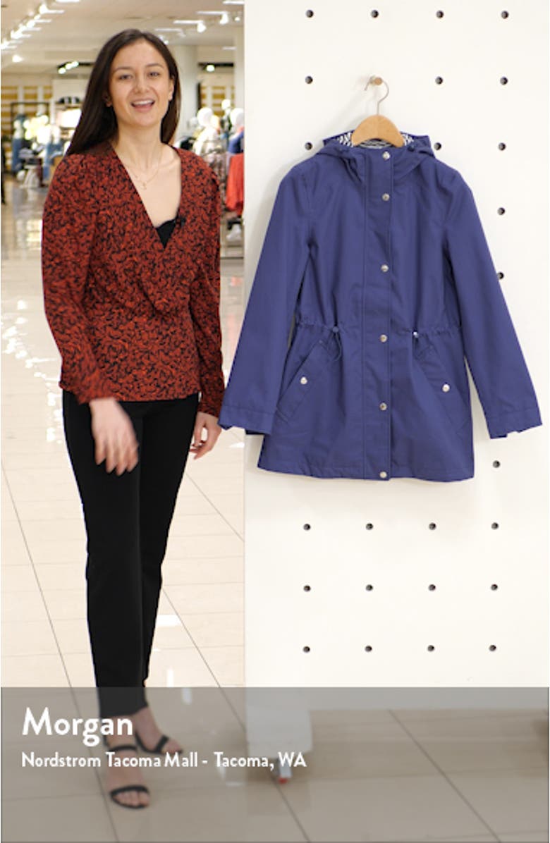 Shoreside Waterproof Hooded Raincoat, sales video thumbnail