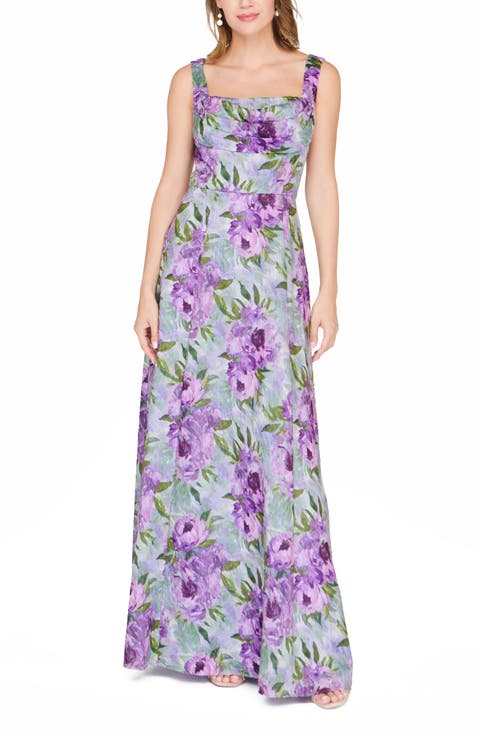 Jordanna Floral A-Line Gown