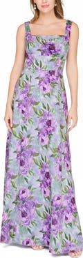 JS Collections Jordanna Floral A-Line Gown