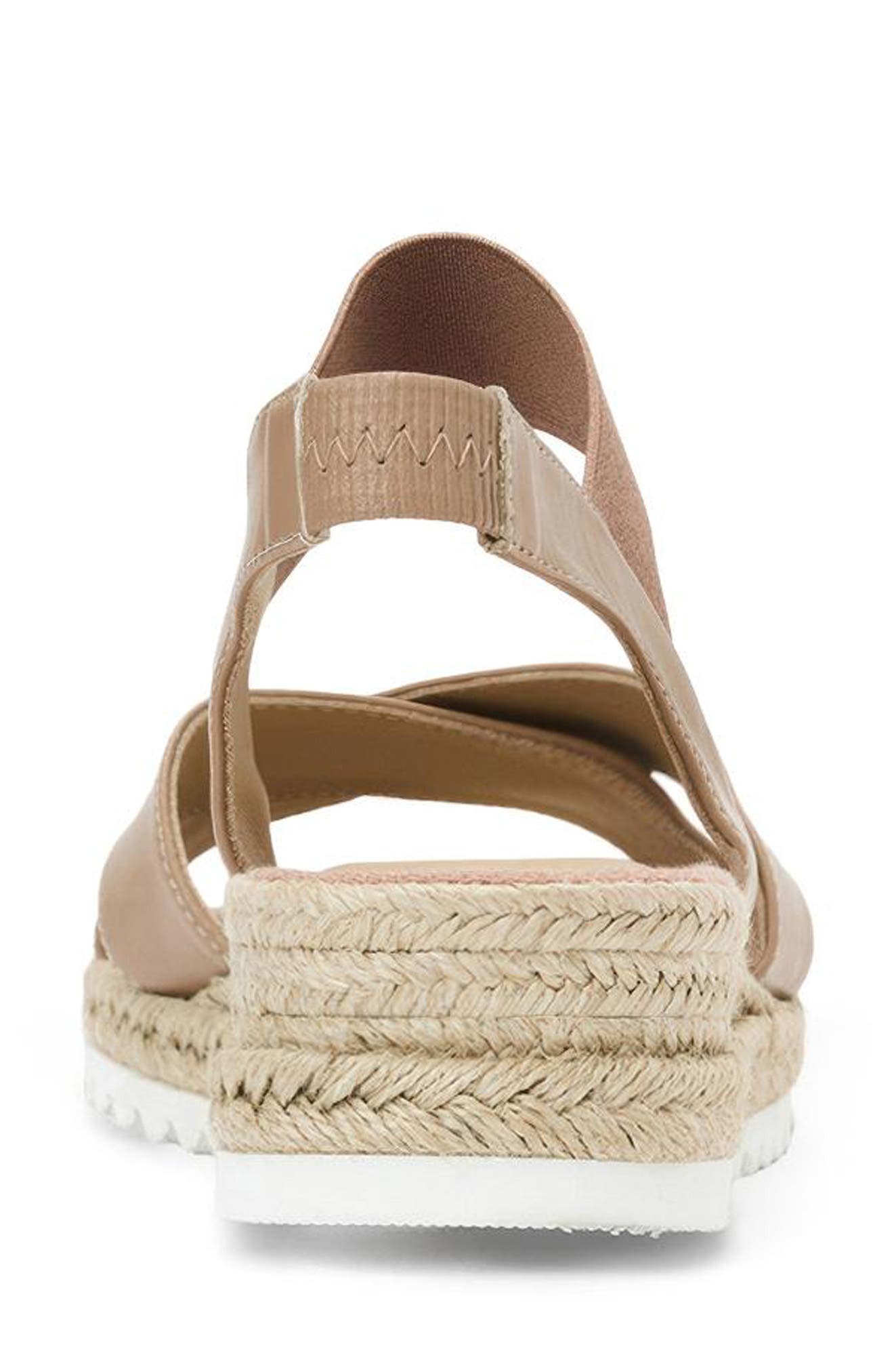 Aquatalia Almeria Weatherproof Slingback Espadrille Platform Wedge Sandal, Alternate, color, 