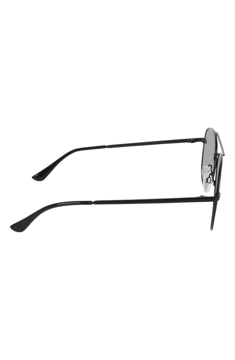 Cole Haan 57mm Aviator Sunglasses, Alternate, color, Black