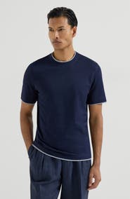 Brunello Cucinelli T-shirt with faux-layering