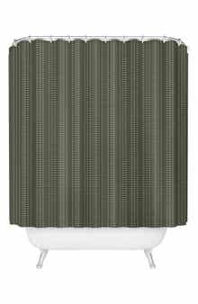 Deny Designs Dash Olive Shower Curtain