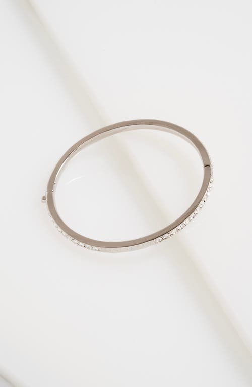 Ted Baker Claudia Narrow Crystal Hinge Bracelet In Silver