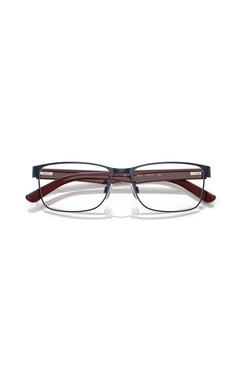 Polo Ralph Lauren 57mm Rectangle Optical Glasses In Neutral