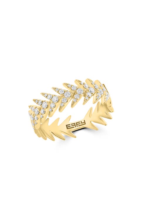 Diamond Jagged Band Ring