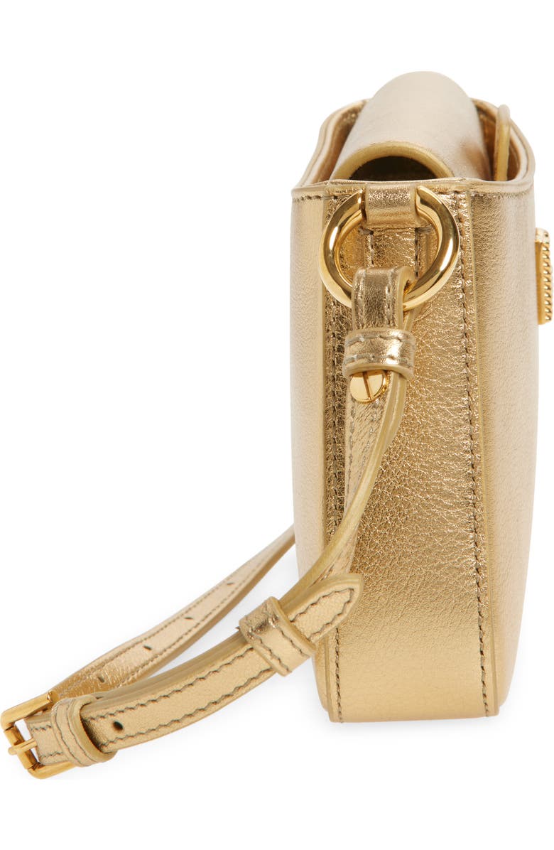Dolce&Gabbana Sicilian Street Leather Shoulder Bag, Alternate, color, 8H945 Oro