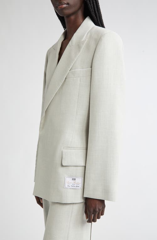 Shop Victoria Beckham Raw Seam Wool Blend Blazer