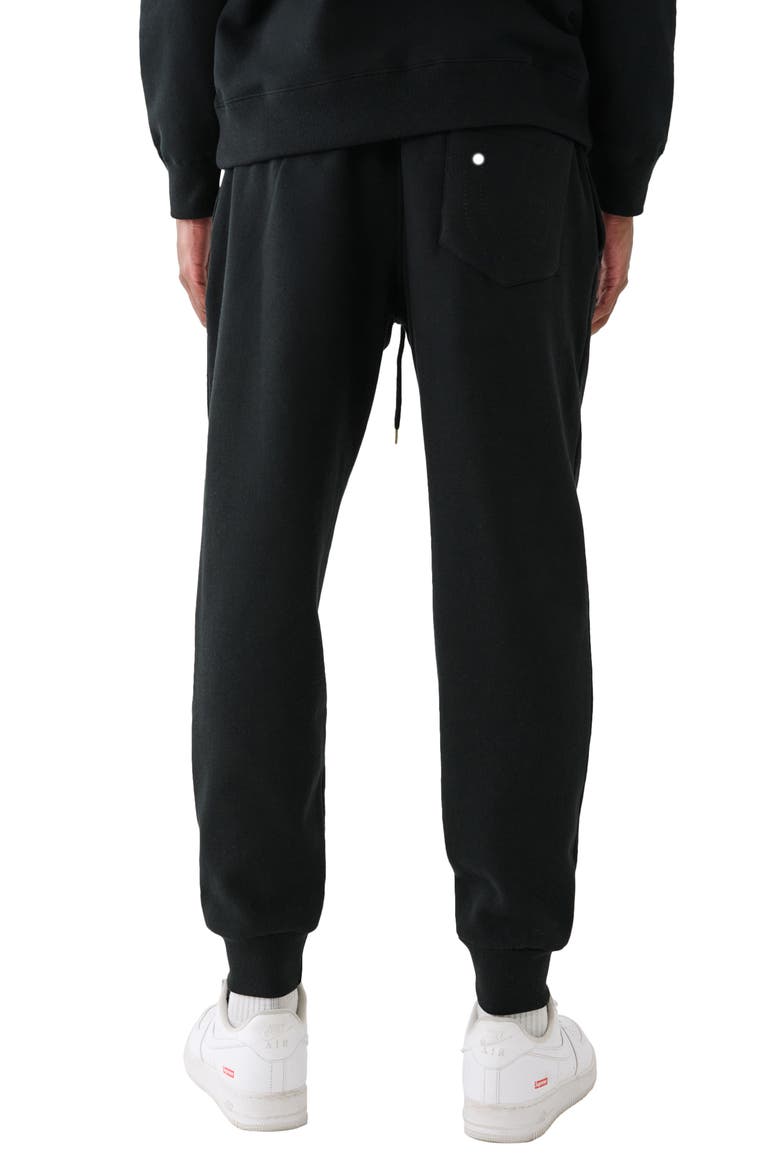 Shine Arch Classic Joggers, Alternate, color, JET BLACK