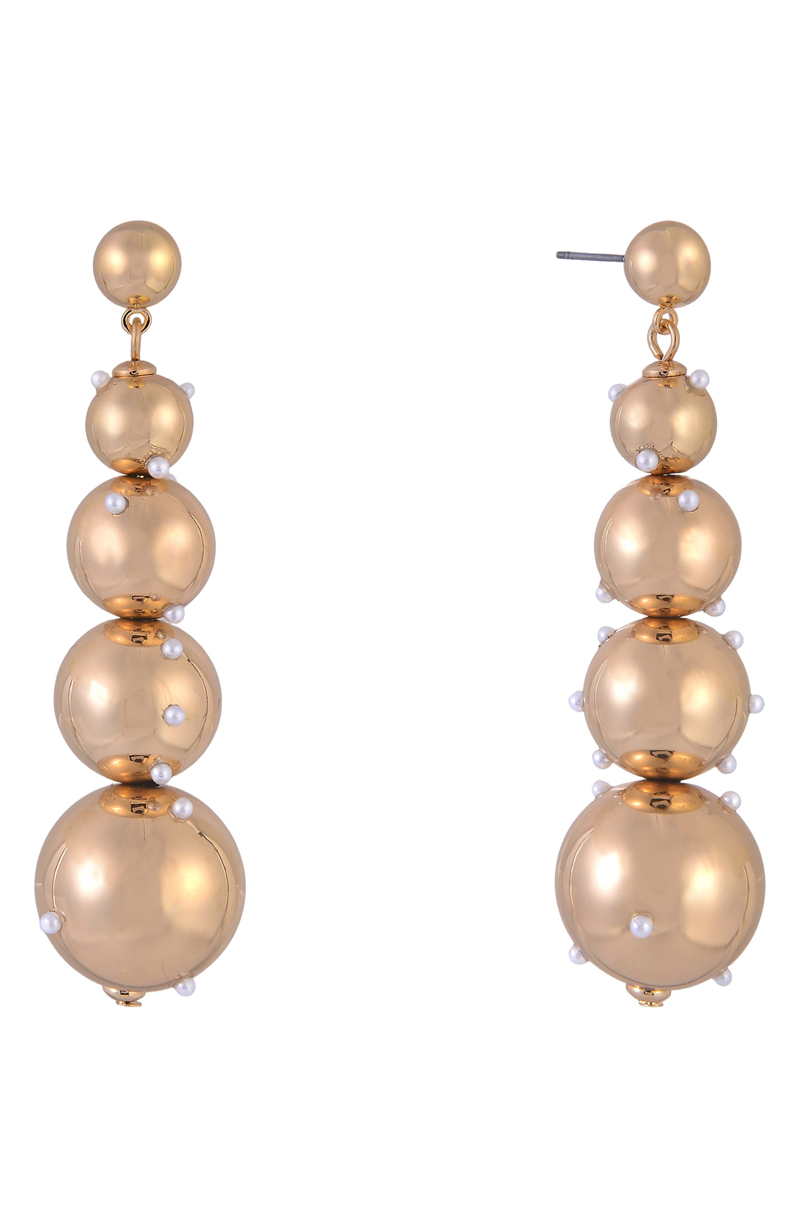 Laundry by Shelli Segal Crystal Bead Drop Earrings
