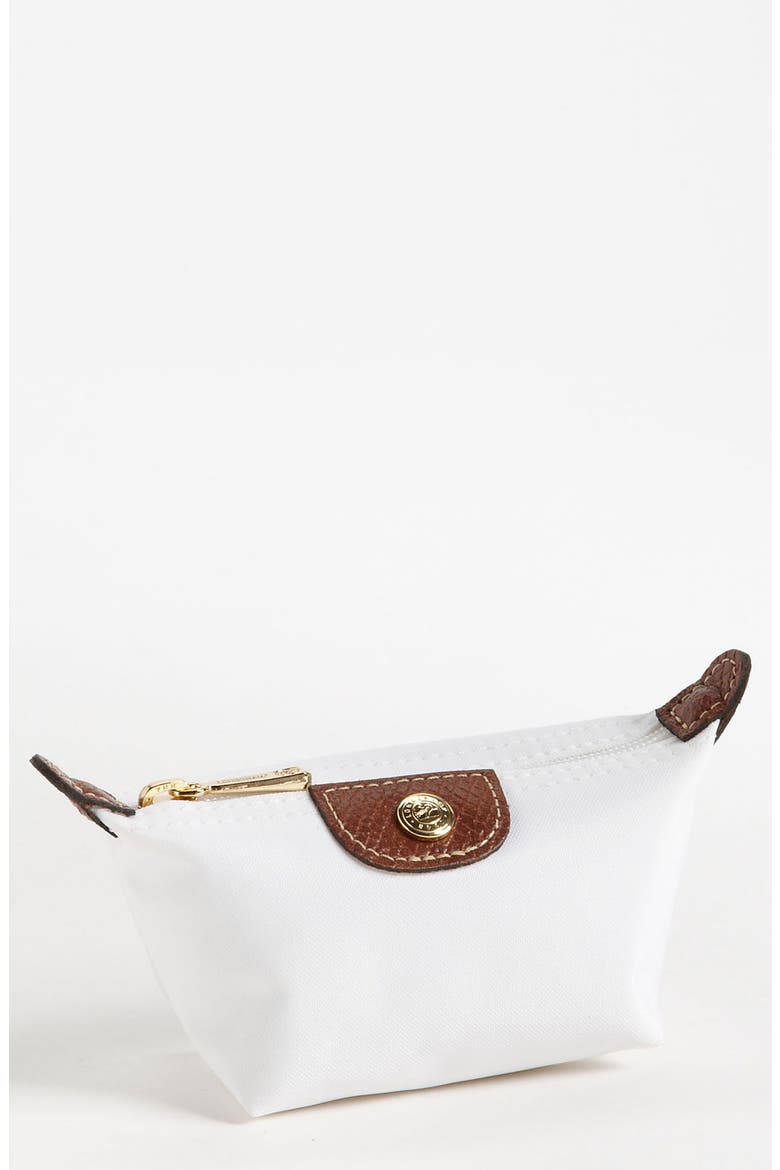'Le Pliage' Coin Purse, Main, color, WHITE