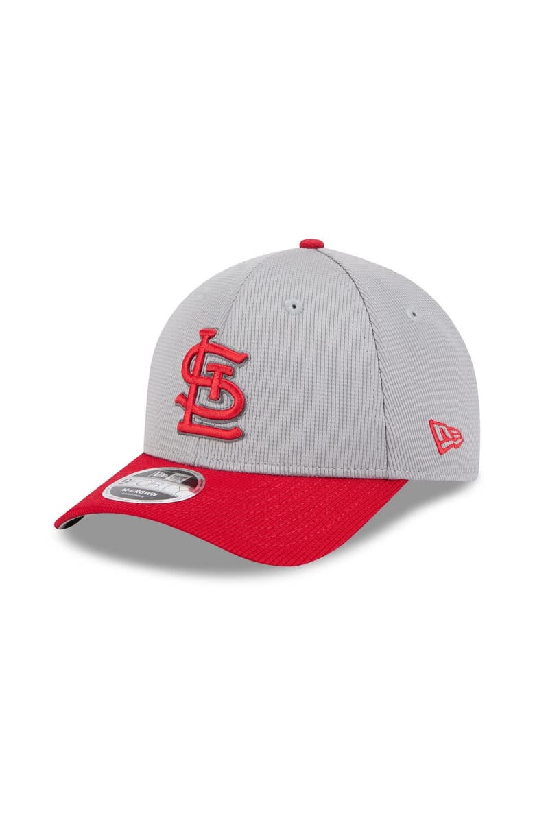 New Era Men's New Era  Gray/Red St. Louis Cardinals 2025 Batting Practice 9FORTY M-Crown Adjustable Hat, Main, color, 