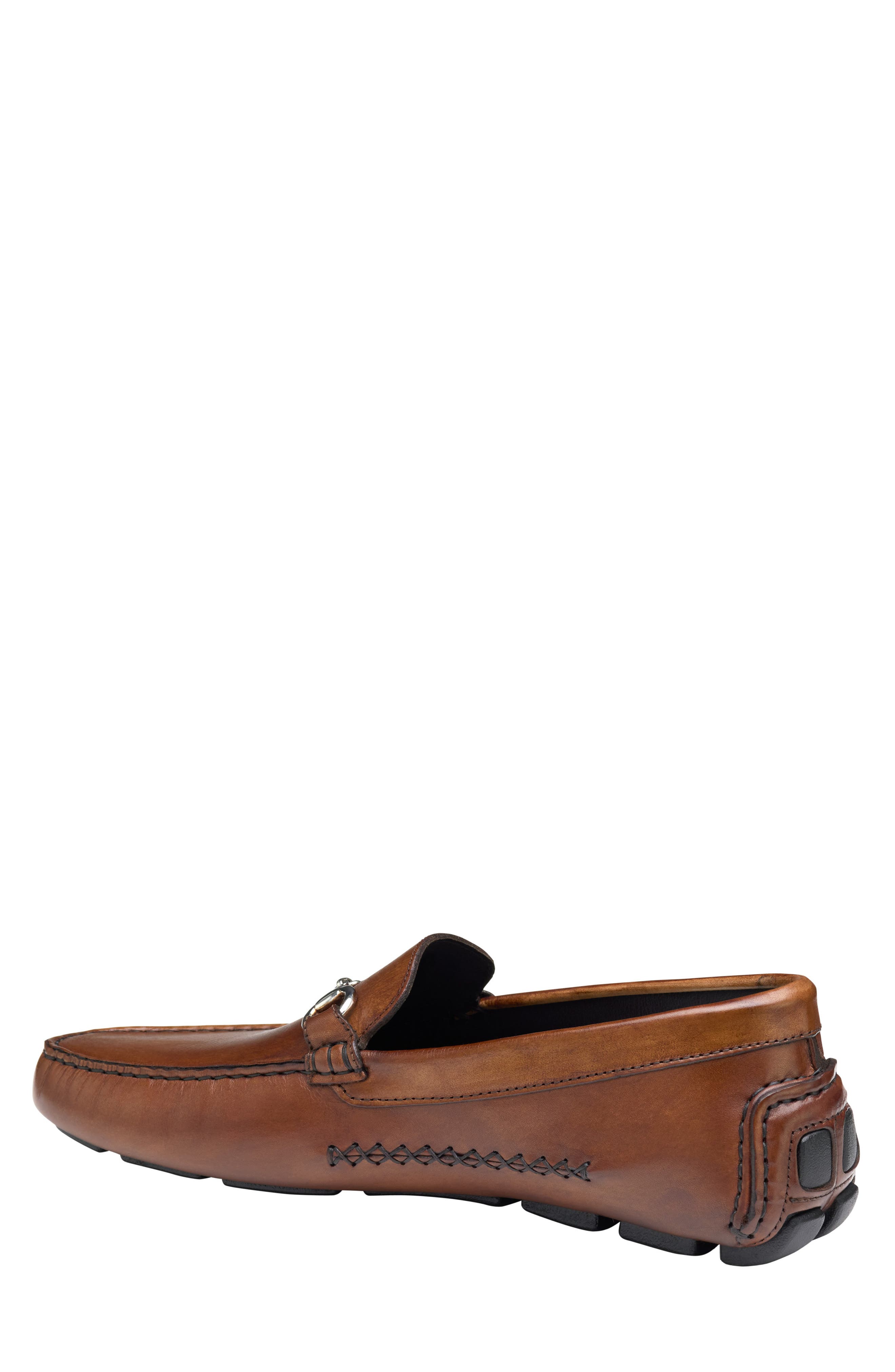 Johnston & Murphy Dayton Bit Driving Loafer, Alternate, color, Brown Italian Calfskin