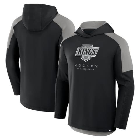 Men's Fanatics Black Los Angeles Kings Meta Game Transitional Pullover Hoodie