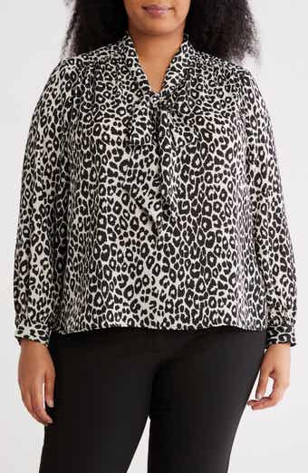 Tie Neck Long Sleeve Top