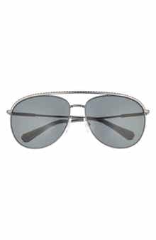 Swarovski 61mm Crystal Aviator Sunglasses