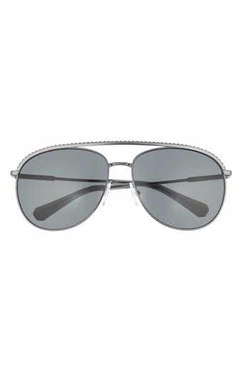 Swarovski 61mm Crystal Aviator Sunglasses