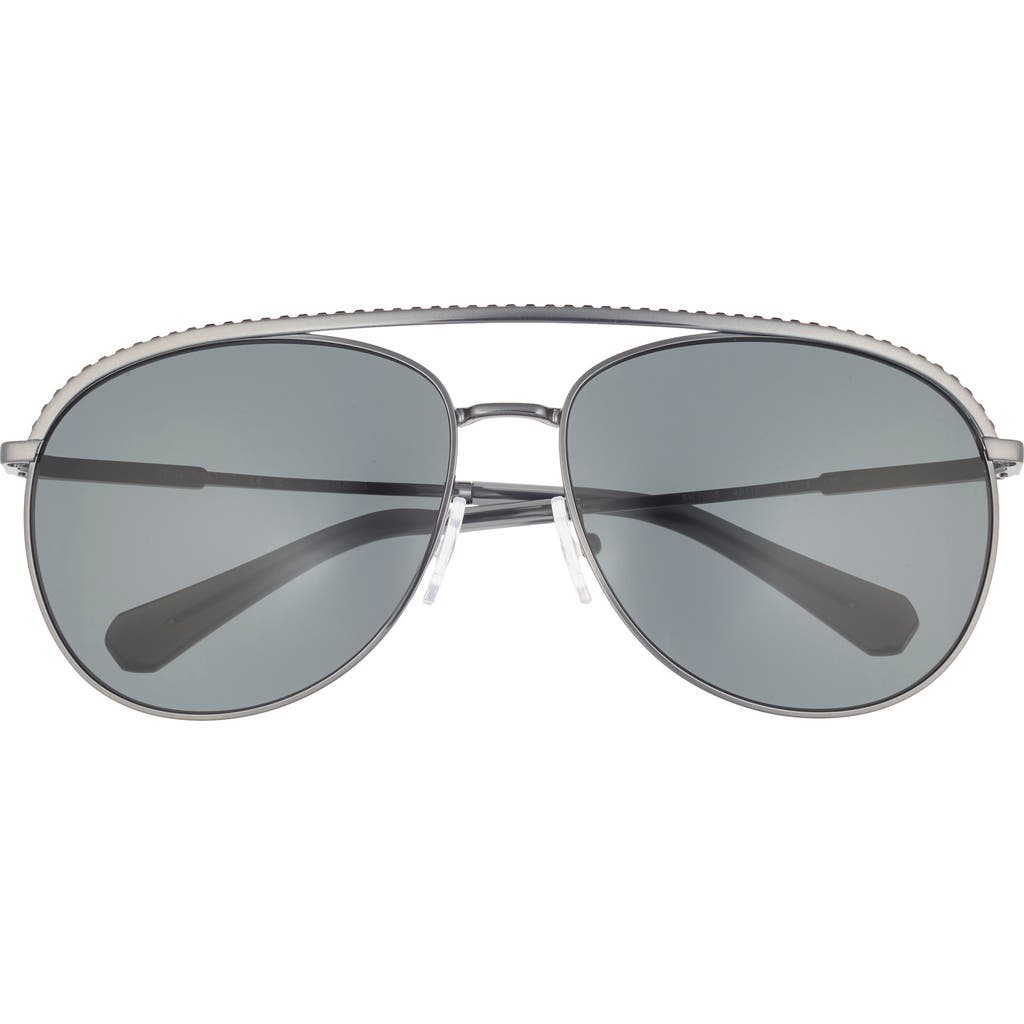 Swarovski 61mm Crystal Aviator Sunglasses In Gray
