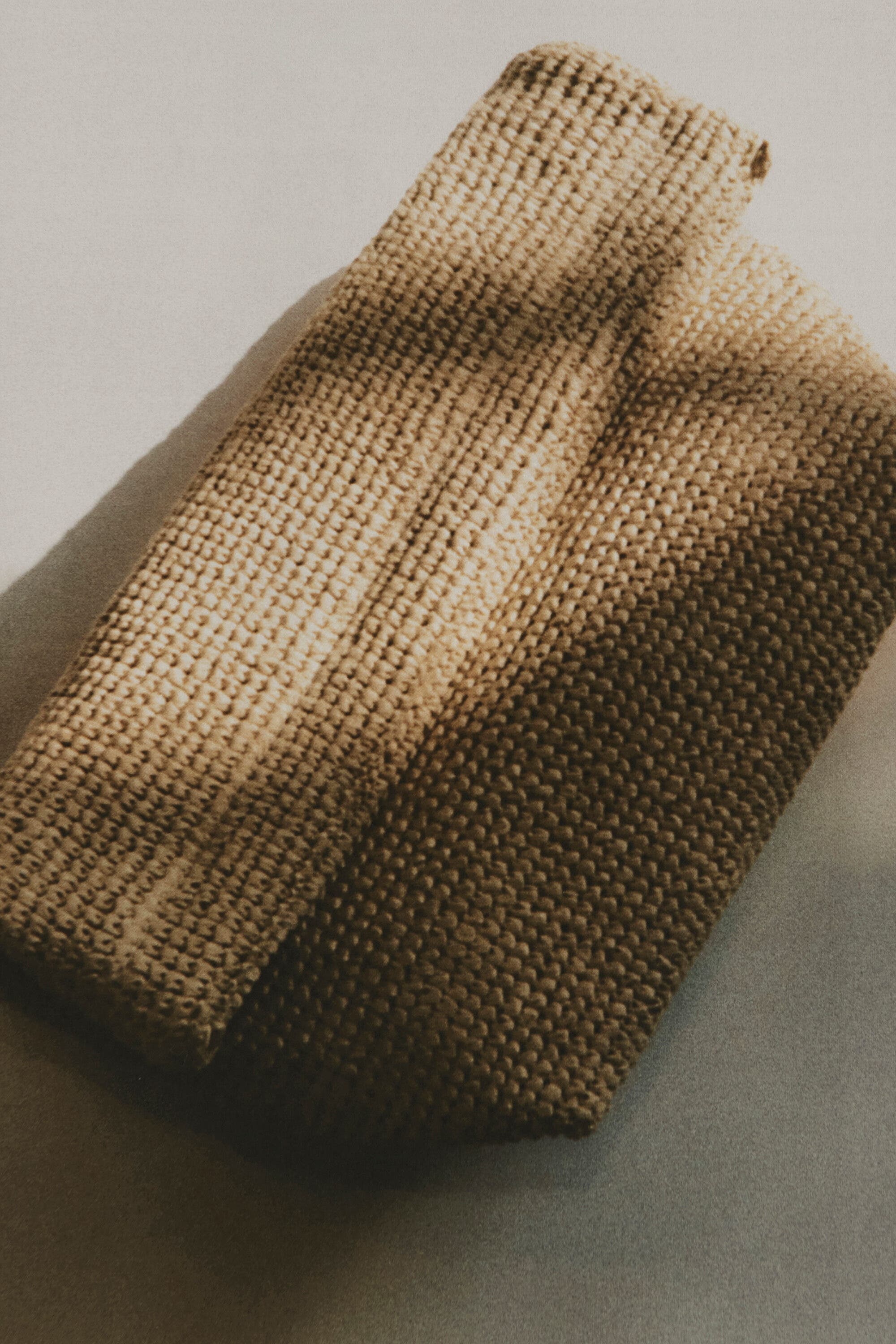 Folded Clutch Bag - Straw, Alternate, color, BEIGE
