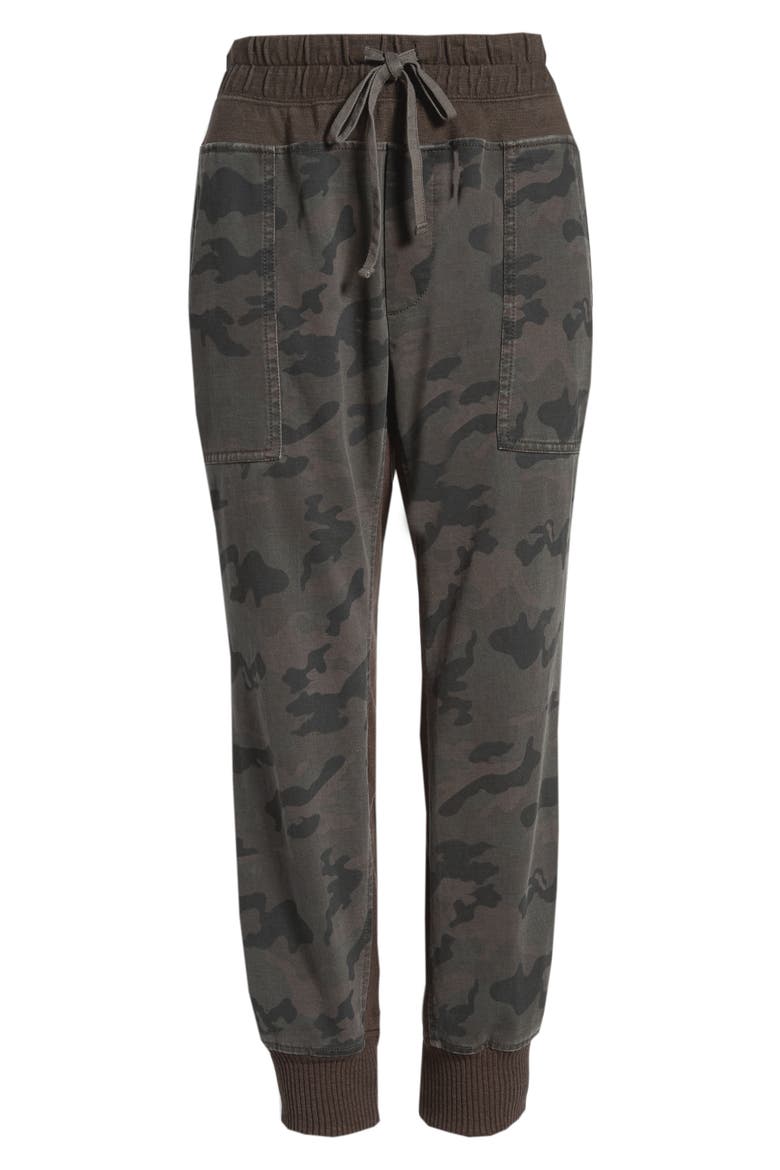 Contrast Waist Camo Jogger Pants, Alternate, color, ARTILLERY CAMO