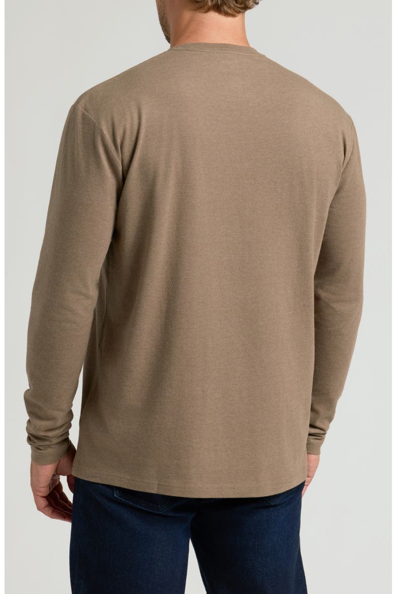 Classic Long Sleeve Crewneck T-Shirt, Alternate, color, DARK HEATHER SAGEWOOD