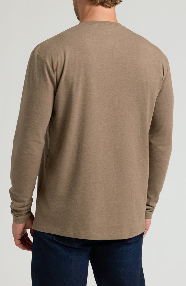 True Classic Classic Long Sleeve Crewneck T-Shirt, Alternate, color, Dark Heather Sagewood