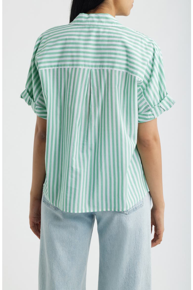Chase Cotton & Modal Button-Up Shirt, Alternate, color, PARROT CAY