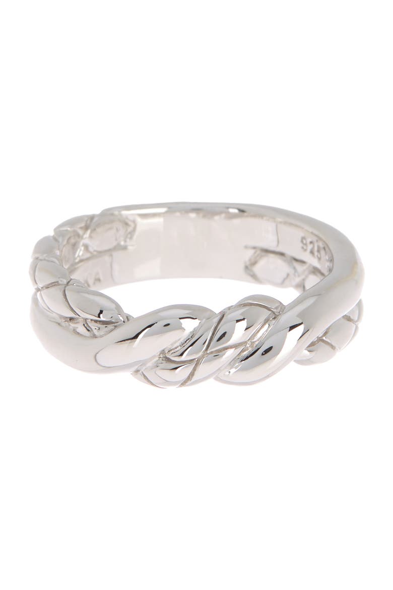 Twisted Band Ring, Main, color, SILV