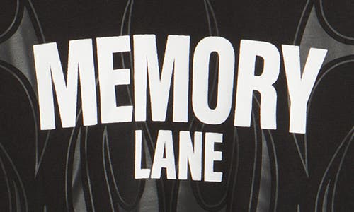 Memory Lane Storm Riders Oversize Cotton Jersey Graphic T-shirt In Black