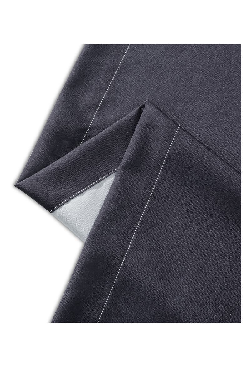 Shades Set of 2 Ombré Blackout Panel Curtains, Alternate, color, BLACK