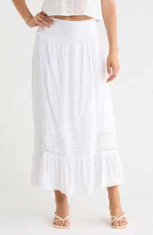Vigoss Ruffle Maxi Skirt